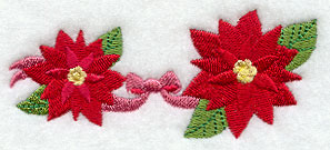 Poinsettia Holiday Border