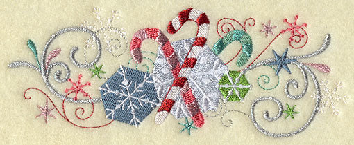 Candy Canes Glitz Border