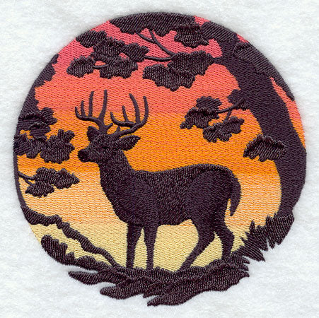 Deer Silhouette at Sunset