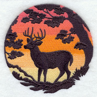 Deer Silhouette at Sunset