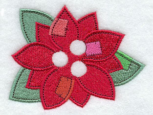 Button Poinsettia (Add Buttons)