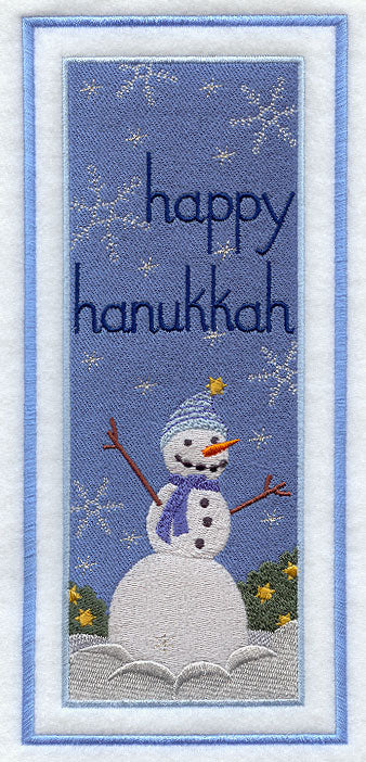 Happy Hanukkah Snowman