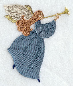Christmas Music Angel with Trumpet