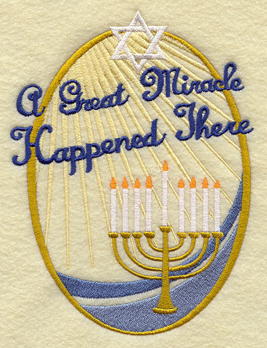 A Great Miracle Happened There Menorah