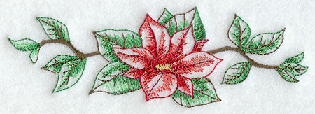 Silent Night Poinsettia Border