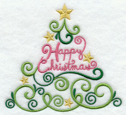 Season's Tidings Tree - Happy Christmas