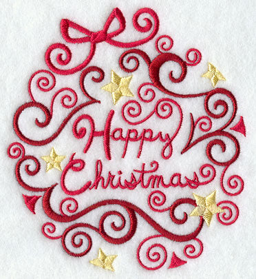 Season's Tidings Ornament - Happy Christmas