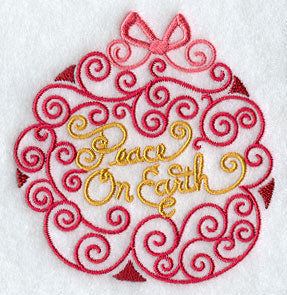 Season's Tidings Ornament - Peace on Earth