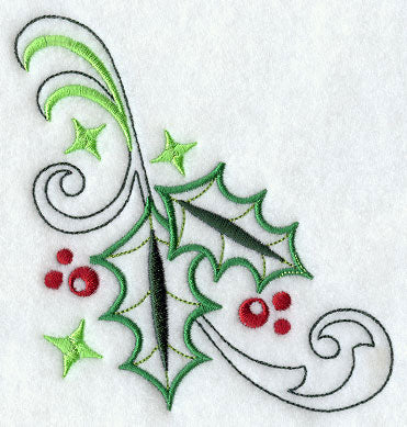 Holly and Stars Corner (Vintage)