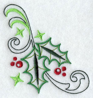 Holly and Stars Corner (Vintage)