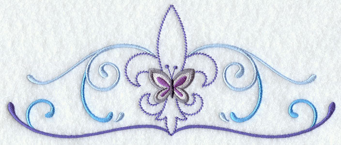 Fleur-de-lis and Butterfly Border