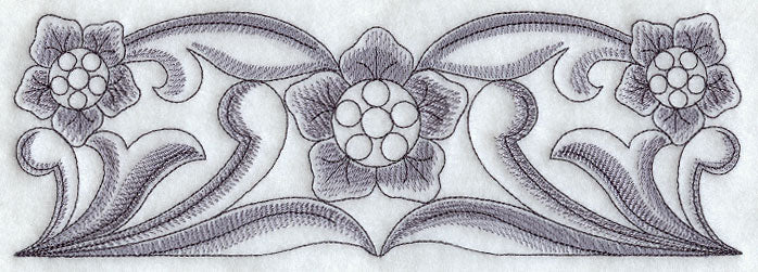 Antique Flowers Border