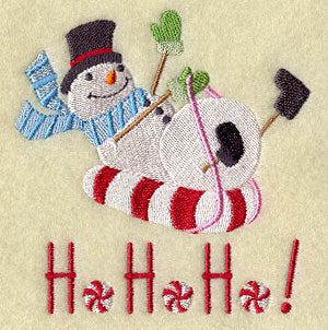 Ho Ho Ho! Peppermint Snowman