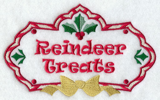 Reindeer Treats Label
