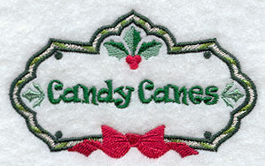 Candy Canes Label