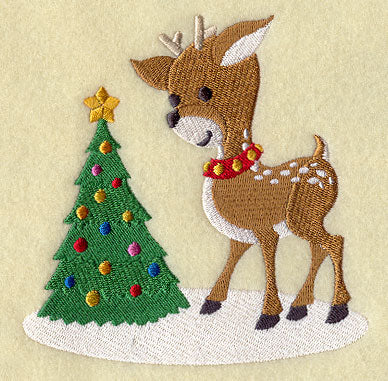 Reindeer and Christmas Tree