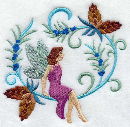 Jacobean Christmas Fairy - Pine Cones