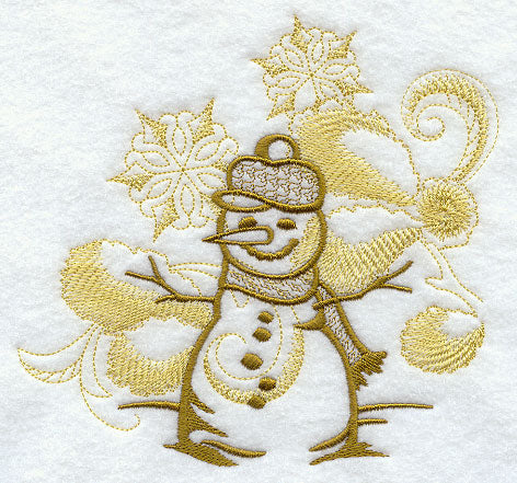 Snowman and Snowflakes Echo 3