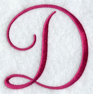 Fancy Flourish Capital Letter D - 4 Inch