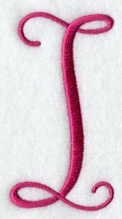 Fancy Flourish Capital Letter I - 4 Inch