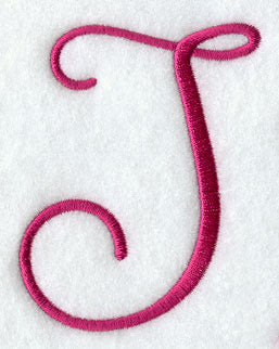 Fancy Flourish Capital Letter J - 4 Inch