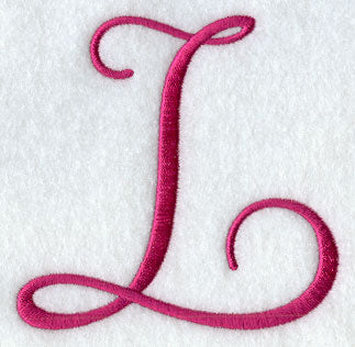 Fancy Flourish Capital Letter L - 4 Inch