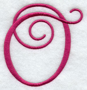 Fancy Flourish Capital Letter O - 4 Inch