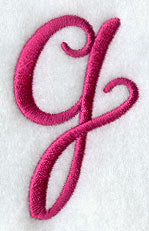Fancy Flourish Lower Case g - 4 Inch