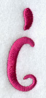 Fancy Flourish Lower Case i - 4 Inch