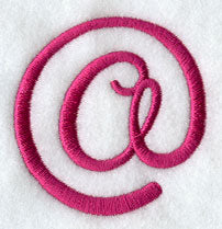 Fancy Flourish Punctuation At Sign - 4 Inch