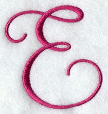 Fancy Flourish Capital Letter E - 4 Inch
