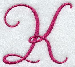 Fancy Flourish Capital Letter K - 4 Inch