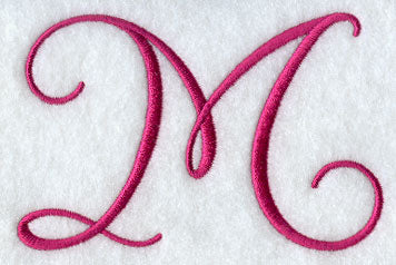 Fancy Flourish Capital Letter M - 4 Inch