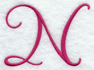 Fancy Flourish Capital Letter N - 4 Inch