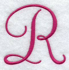 Fancy Flourish Capital Letter R - 4 Inch