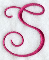 Fancy Flourish Capital Letter S - 4 Inch