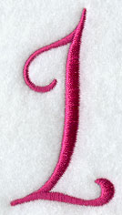 Fancy Flourish Number 1 - 4 Inch