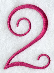 Fancy Flourish Number 2 - 4 Inch