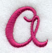 Fancy Flourish Lower Case a - 4 Inch