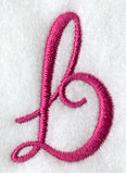 Fancy Flourish Lower Case b - 4 Inch