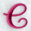 Fancy Flourish Lower Case e - 4 Inch
