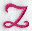 Fancy Flourish Lower Case z - 4 Inch