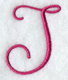 Fancy Flourish Capital Letter J - 4 Inch