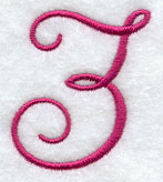 Fancy Flourish Number 3 - 4 Inch