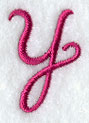 Fancy Flourish Lower Case y - 4 Inch