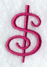 Fancy Flourish Punctuation Dollar Sign - 4 Inch