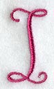 Fancy Flourish Capital Letter I - 4 Inch
