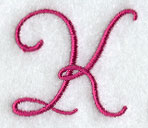 Fancy Flourish Capital Letter K - 4 Inch