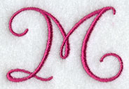 Fancy Flourish Capital Letter M - 4 Inch