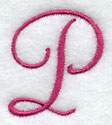 Fancy Flourish Capital Letter P - 4 Inch